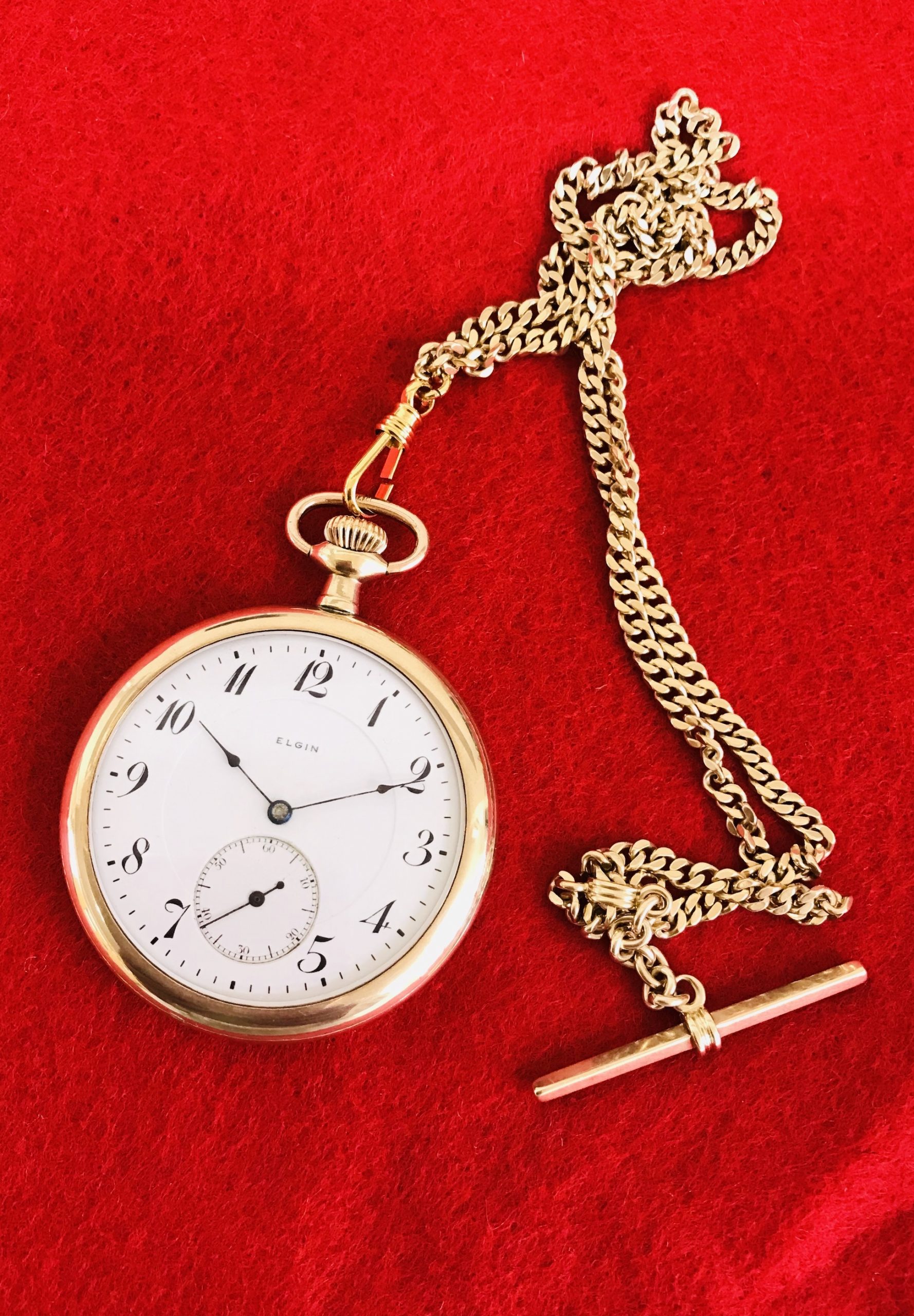 #466【オーバーホール・料金事例(動画あり)】エルジン/懐中時計